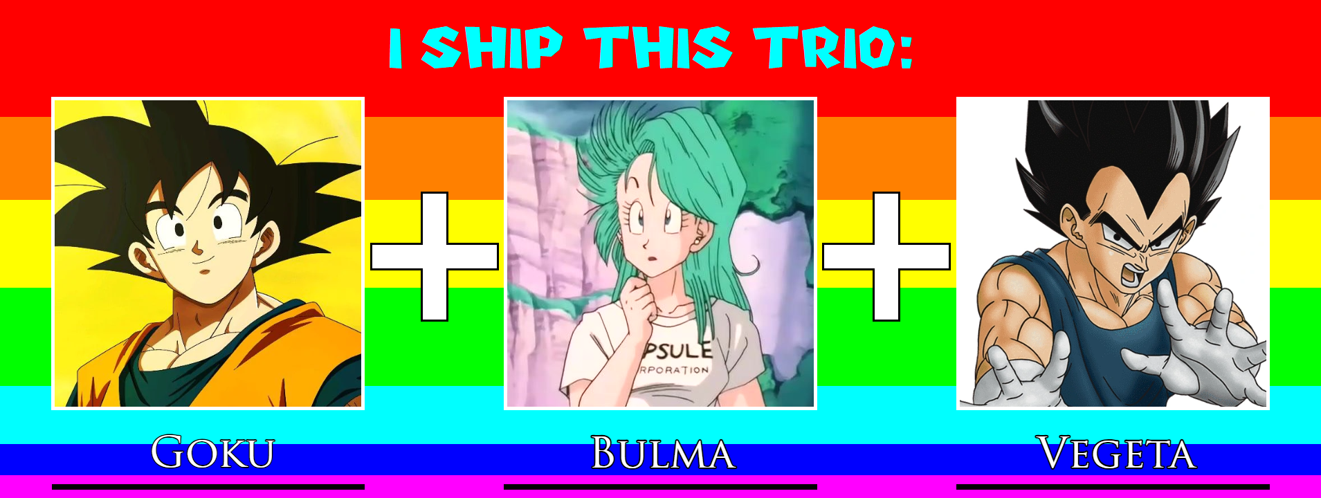 Dragon Ball - OT3 shipping meme by RyuKangLivesAgain on DeviantArt