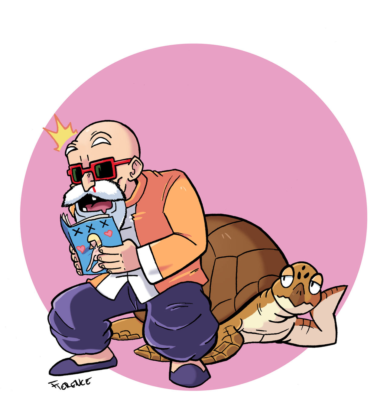Roshi and Turtle by SonicKnight007 on DeviantArt