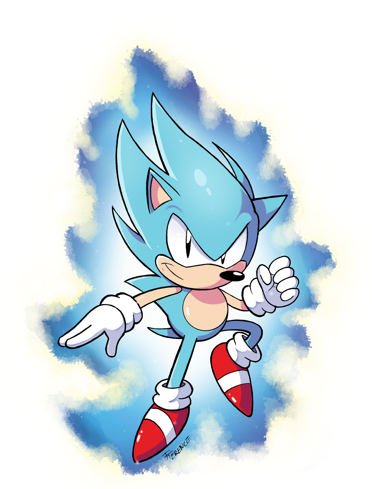 Super Sonic Blue by SonicKnight007 on DeviantArt