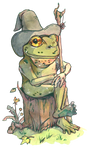 Frog wizard by KarolDalaiSarash