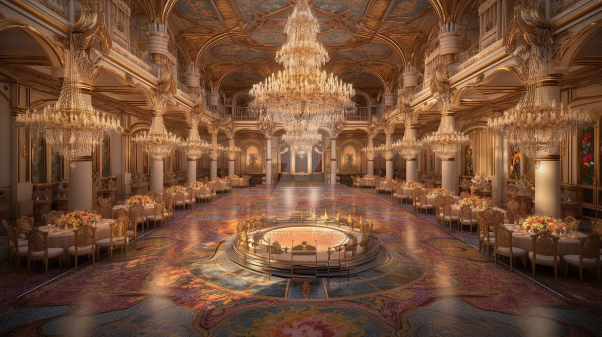 Regal Palace Ballroom by MisconceptionAIArt on DeviantArt Regal Palace Ballroom by MisconceptionAIArt on DeviantArt