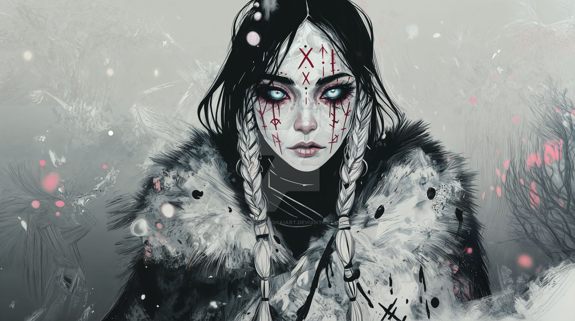 The Frostborn Seeress by MisconceptionAIArt on DeviantArt