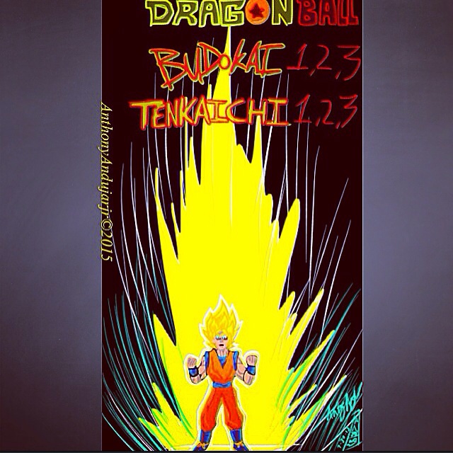 DBZ budokai Games mobile art by Anthony Andujar jr