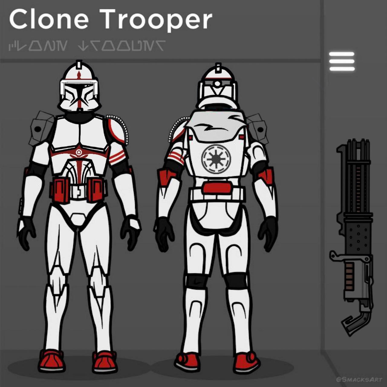 CG Phase 1 Heavy Clone Trooper Template by KingC-764 on DeviantArt
