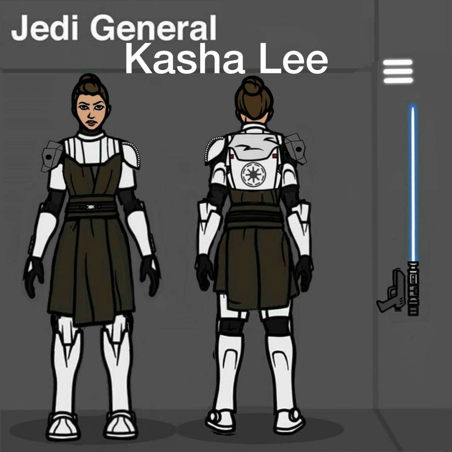 Star Wars Jedi OC Kasha Lee (Smacksart Template) by DFCMValaka on