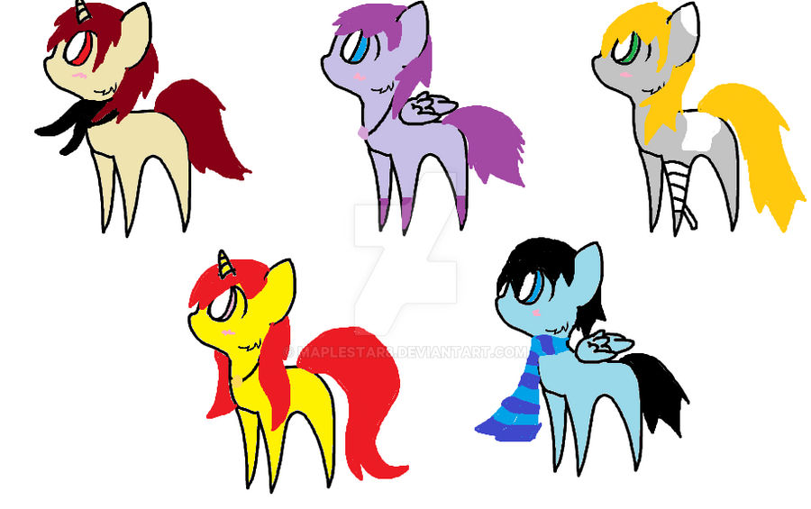 3 Point Pony Adoptables