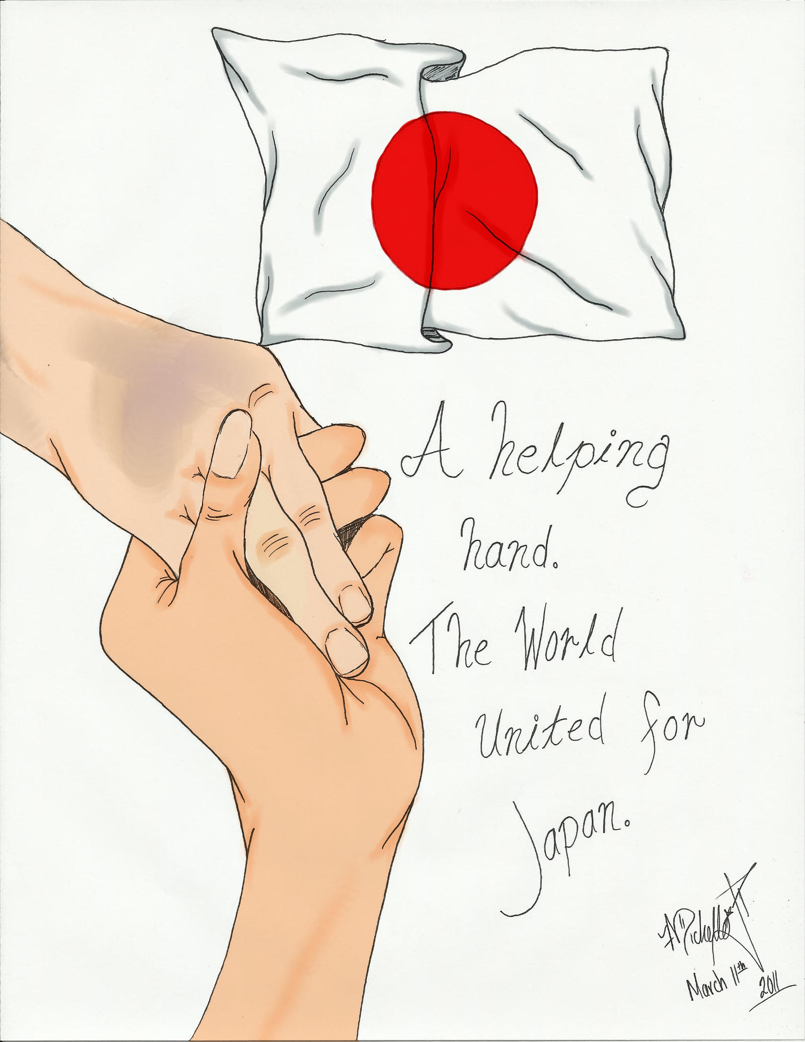 A helping hand for Japan.