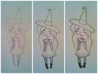 witch girl - halloween costumes