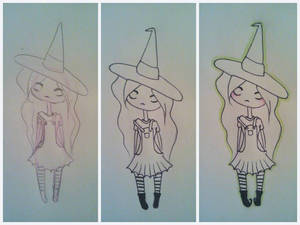 witch girl - halloween costumes