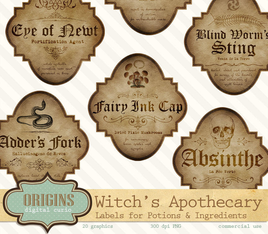 Witch Apothecary Labels Collage Sheets by DigitalCurio on DeviantArt witch-apothecary-labels-collage-sheets-by-digitalcurio-on-deviantart