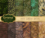 Java Garden Batik Digital Paper Pack