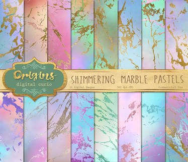 Shimmering Marble Pastel Textures