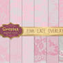 Pink Lace PNG Overlays