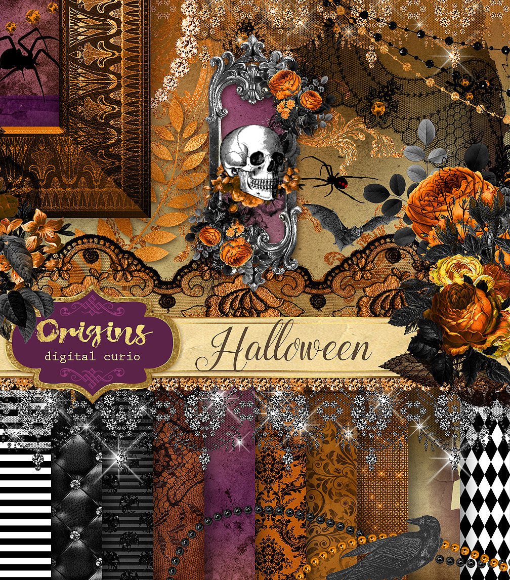 Download Halloween Digital Scrapbooking Kit By Digitalcurio On Deviantart