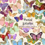 Painted Butterflies Clipart