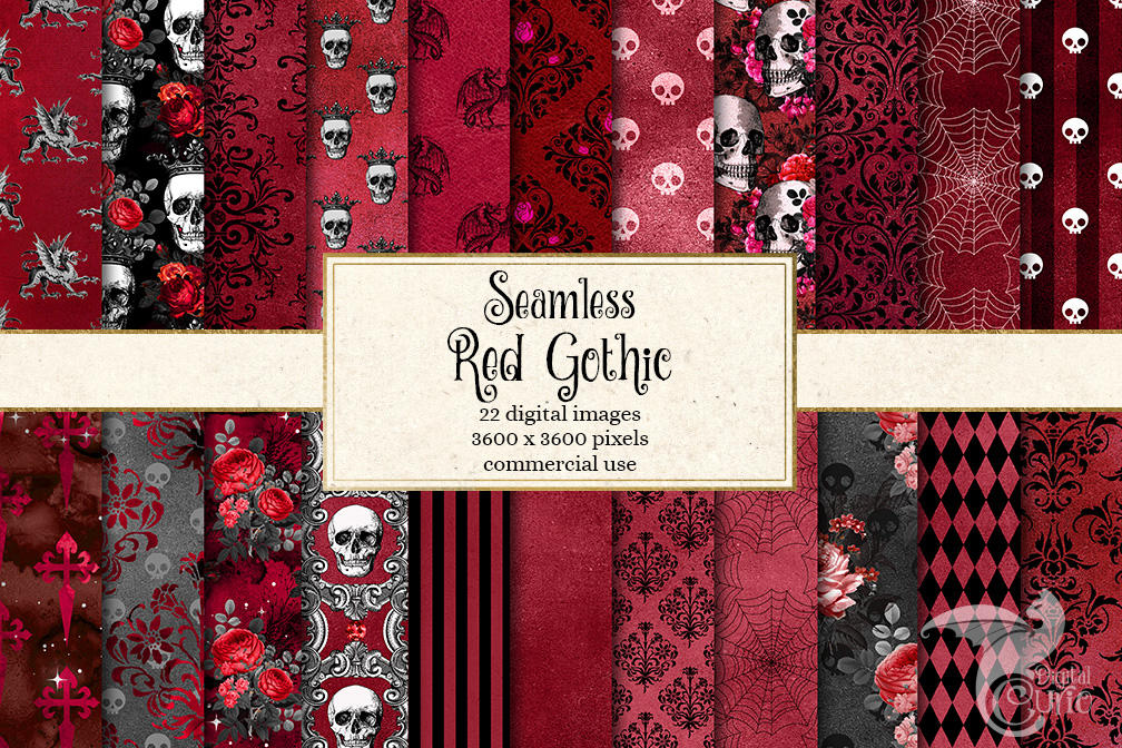 Seamless Red Gothic by DigitalCurio on DeviantArt