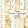 Victorian White And Gold Digital Paper  