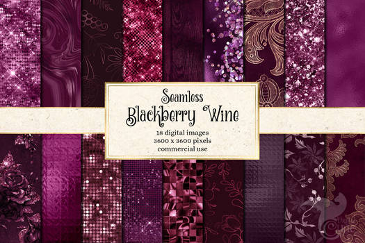 Blackberry Wine Digital Paper 