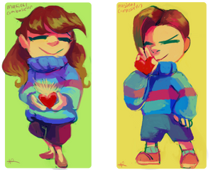Katie And Dylan as Frisk