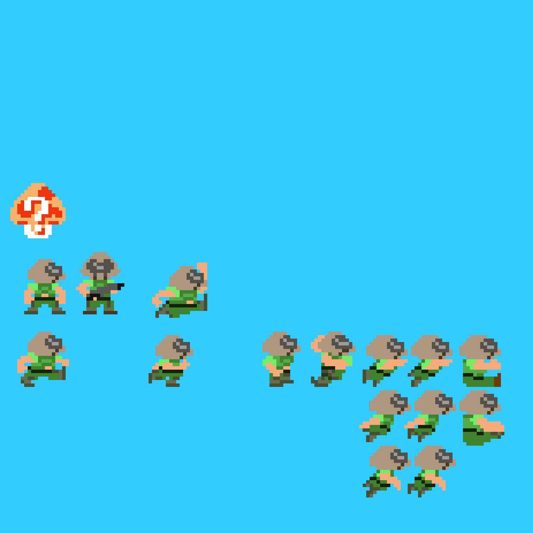 Doomguy Mario (Mario Maker) Doomguy sprites by Animdude6-Fowa on DeviantArt