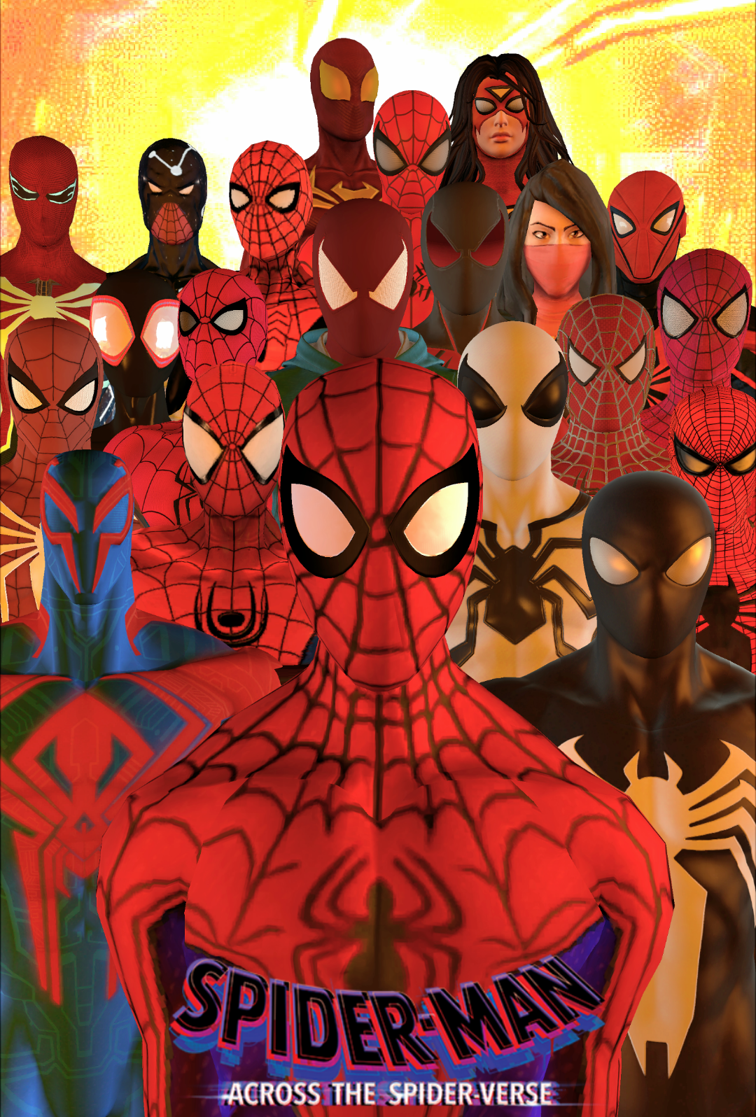 Spiderman across the spider verse poster by artoflegion56 on DeviantArt
