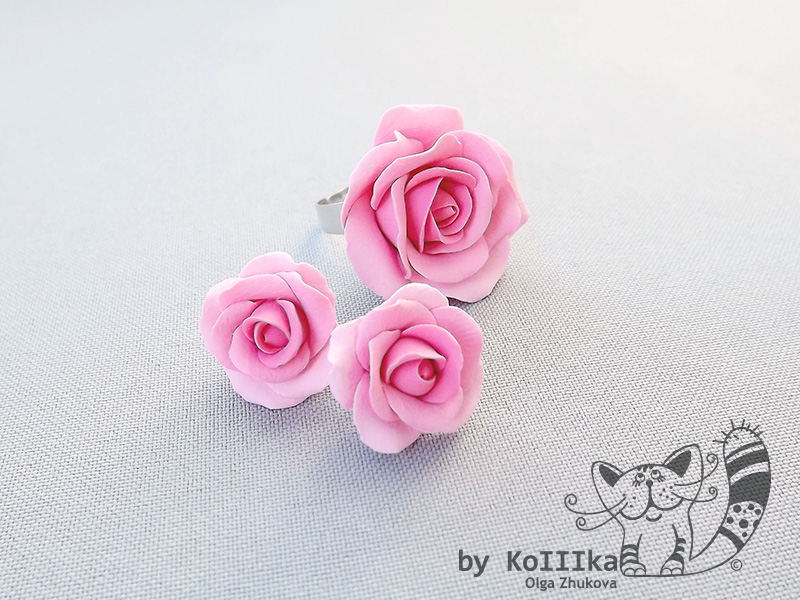 Jewelry Set - Pink Rose