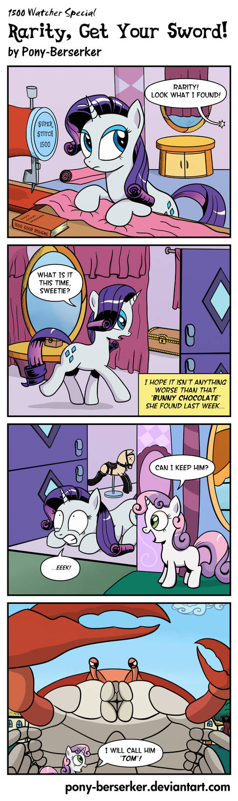 Rarity, Get Your Sword! by Pony-Berserker