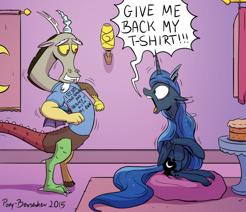 Discord Demands Duds, Disrobes Dismayed Diarch!