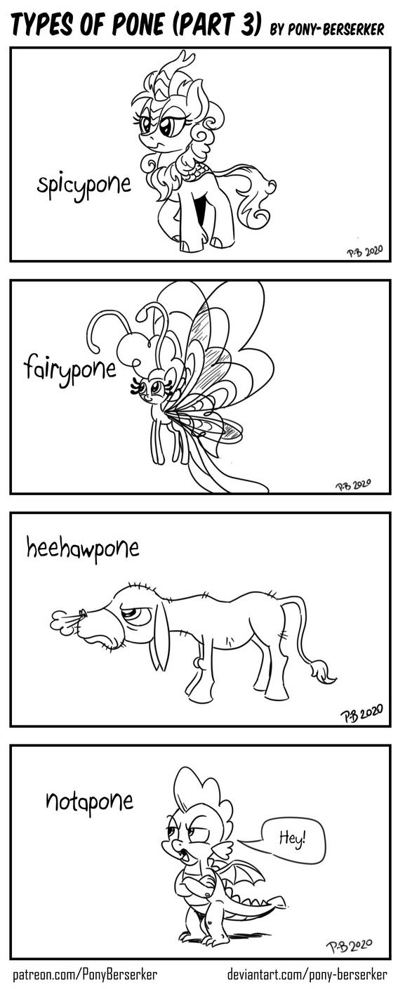 Types of Pone (Part 2) by Pony-Berserker on DeviantArt