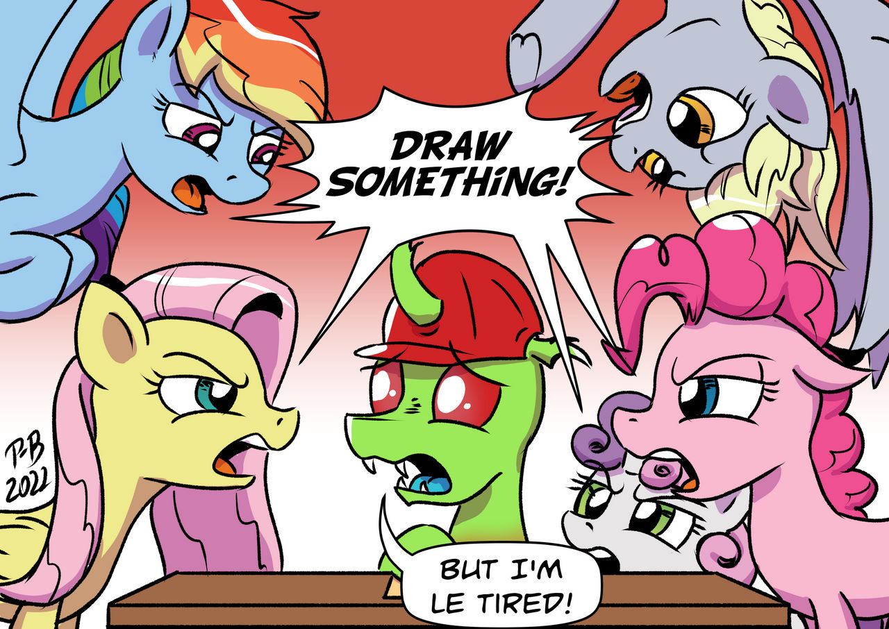 Pony Overworked The Attitude by Pony-Berserker on DeviantArt