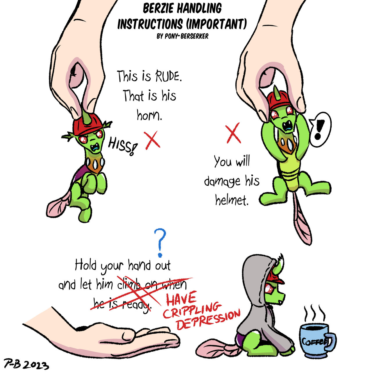 Berzie Handling Instructions (IMPORTANT)