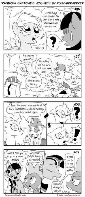 Random sketches 406-409