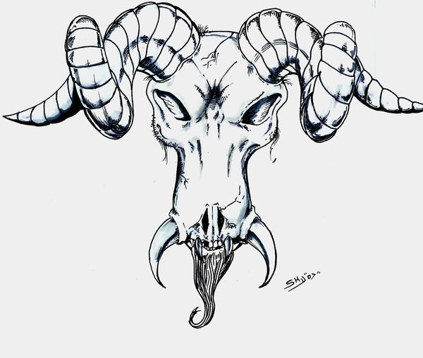 Demon Ram Skull by SkylurWadowick on DeviantArt