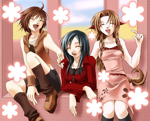 Yuffie, Tifa, and Aeris