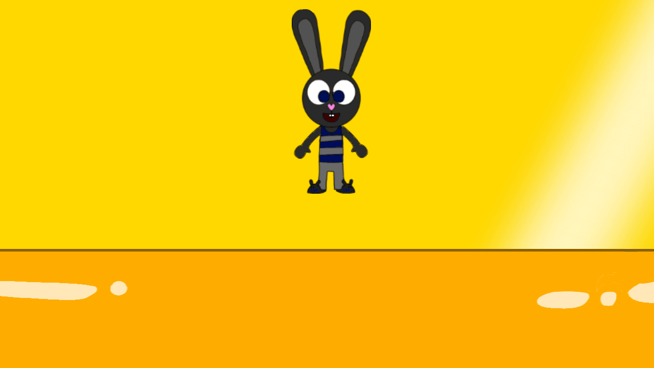 Cartoon Rabbit Bouncing Off Wal The Black Rabbit Bouncing on the Jello Castle by KinemasterFanArtwork ...