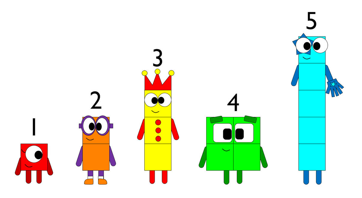 Number Blocks 1 to 5 on Power Point by KinemasterFanArtwork on DeviantArt