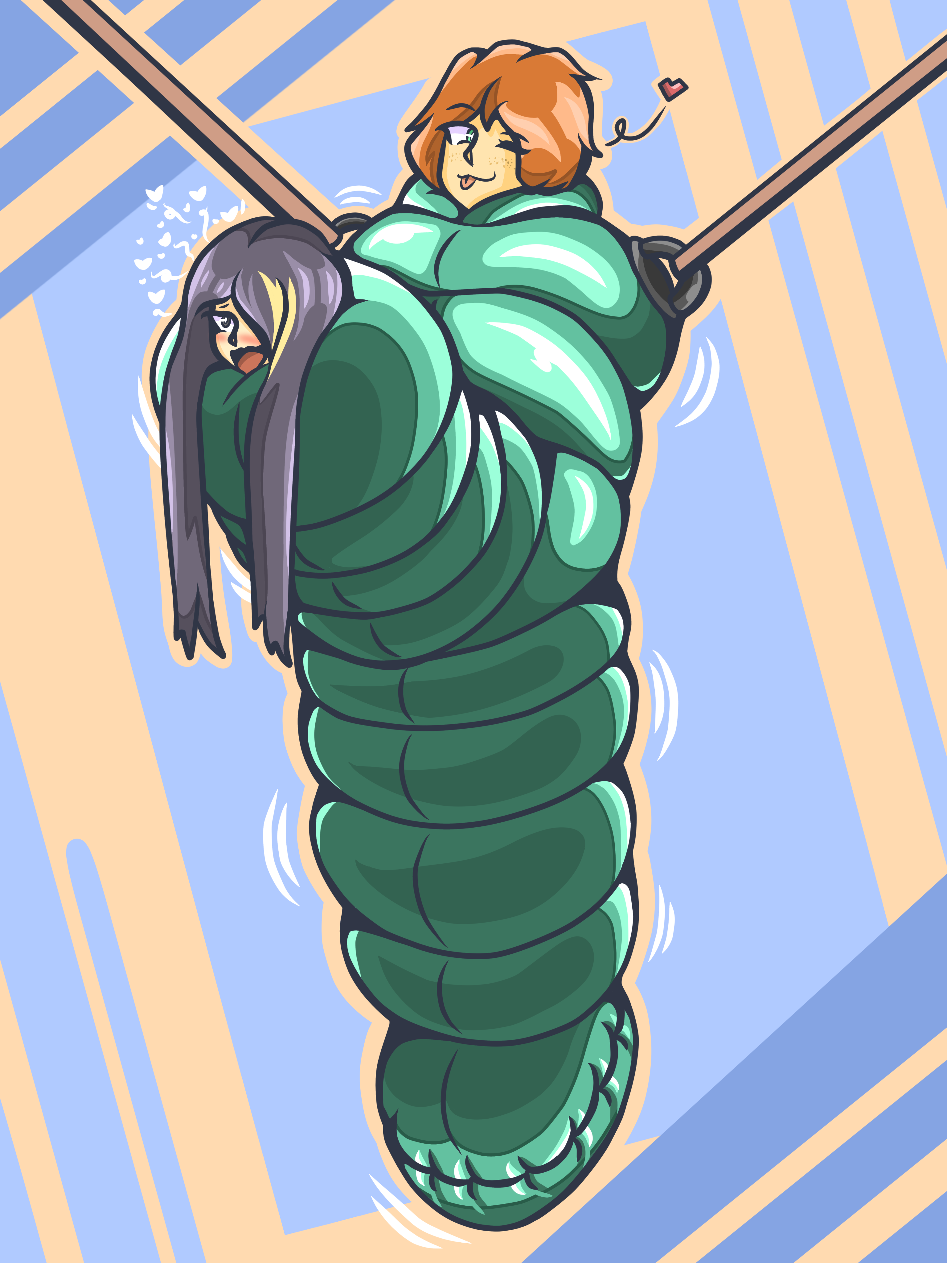 Inflatable Sleepsack Deviantart Sleepsack Fun by TaroSquish on DeviantArt