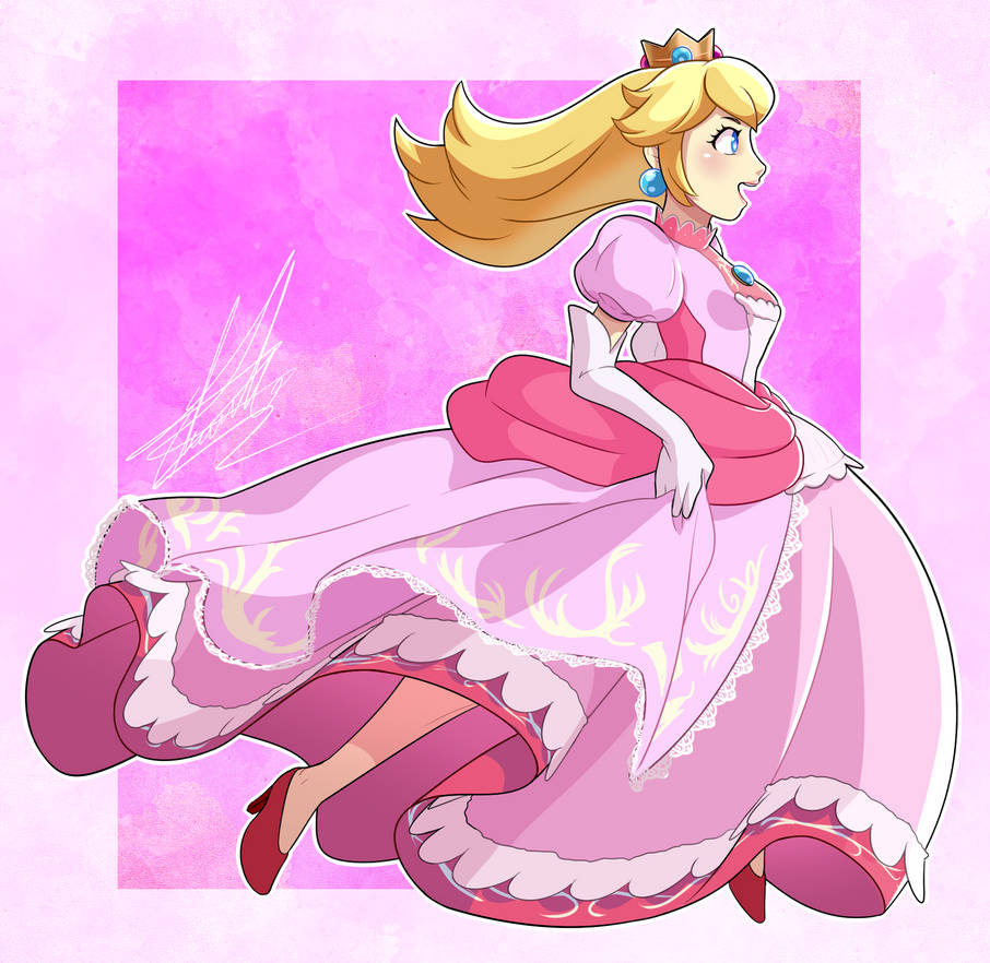 Super Smash Bros Ultimate Princess Peach Running By FrossArtist212 On super-smash-bros-ultimate-princess-peach-running-by-frossartist212-on