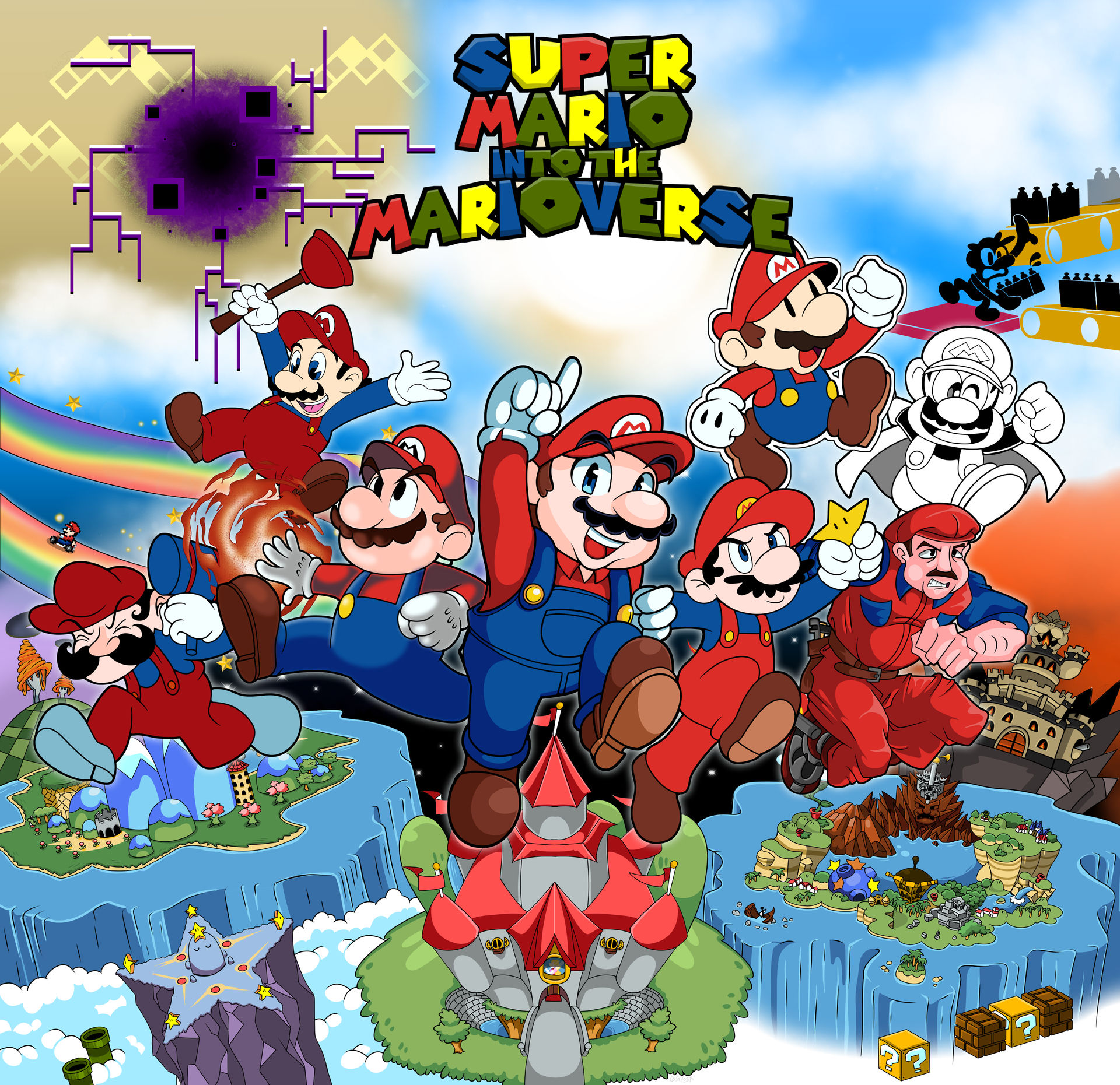Marioverse Racer Super Mario into the Marioverse (Happy Mar10 Day) by CrazyCatStudios on ...