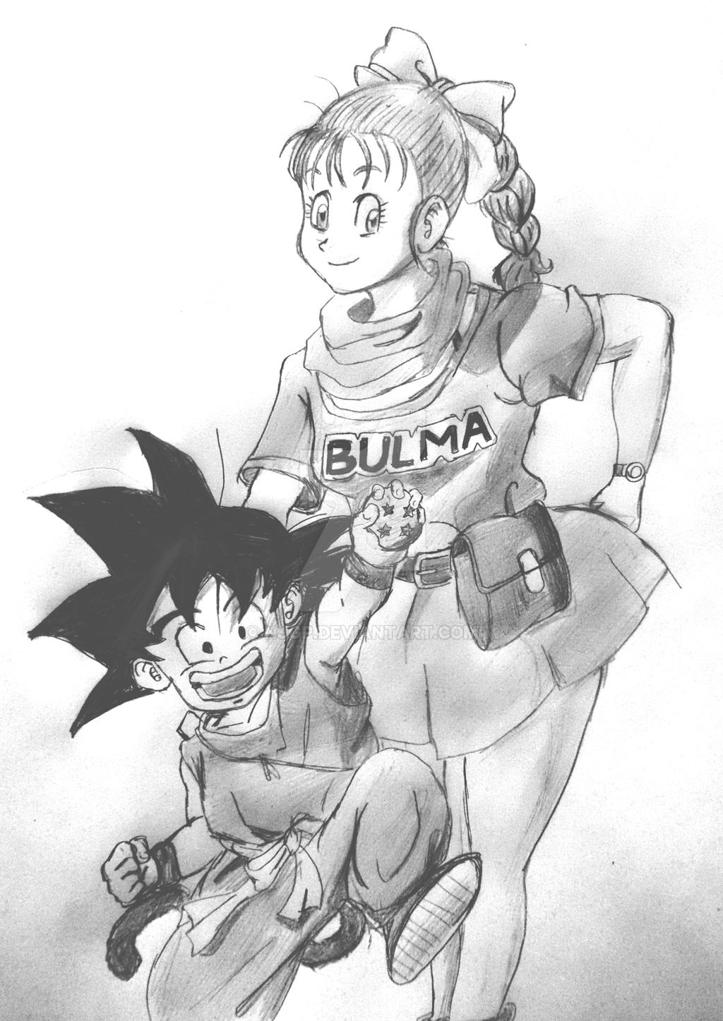 Goku and Bulma by njgp on DeviantArt