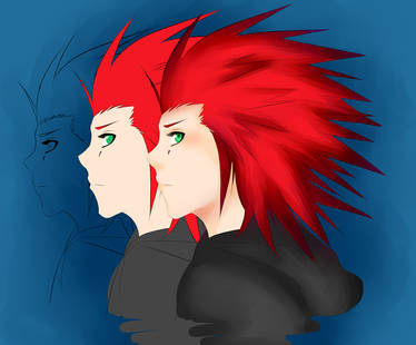 Axel kingdom hearts sketching