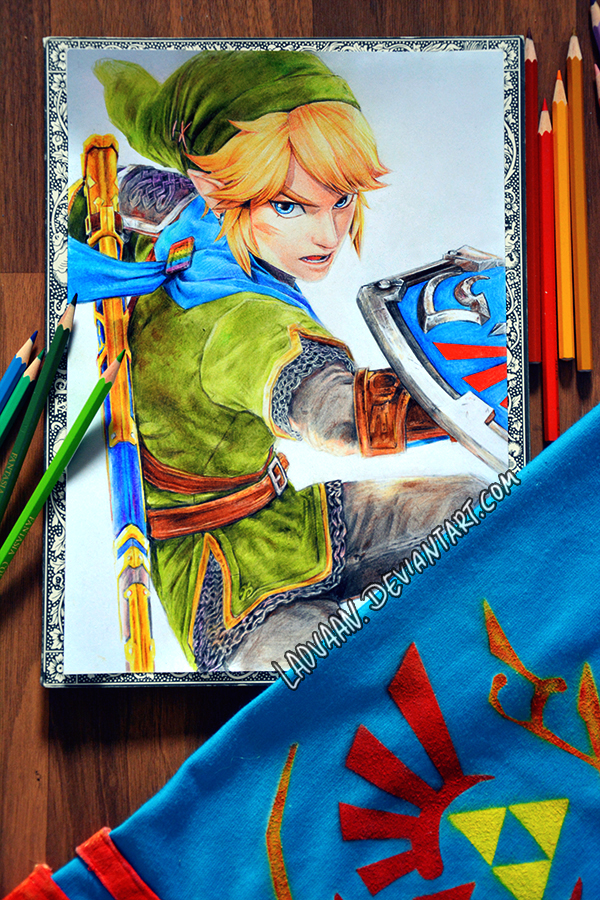 Link Hyrule Warriors - Drawing by Laovaan