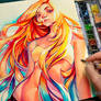 summer by loish in Watercolor + VIDEO
