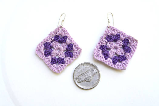 Light Purple and Dark Purple Earrings