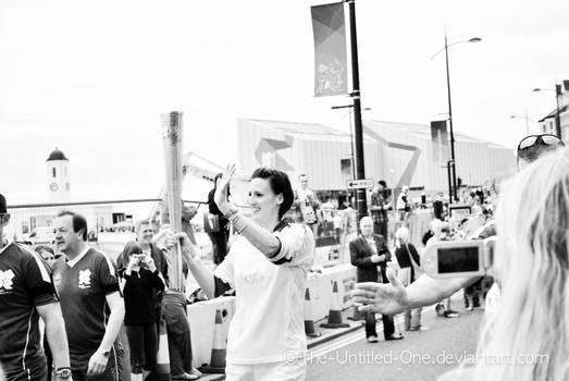 Olympic Torch Relay London 2012 Karen Pickering
