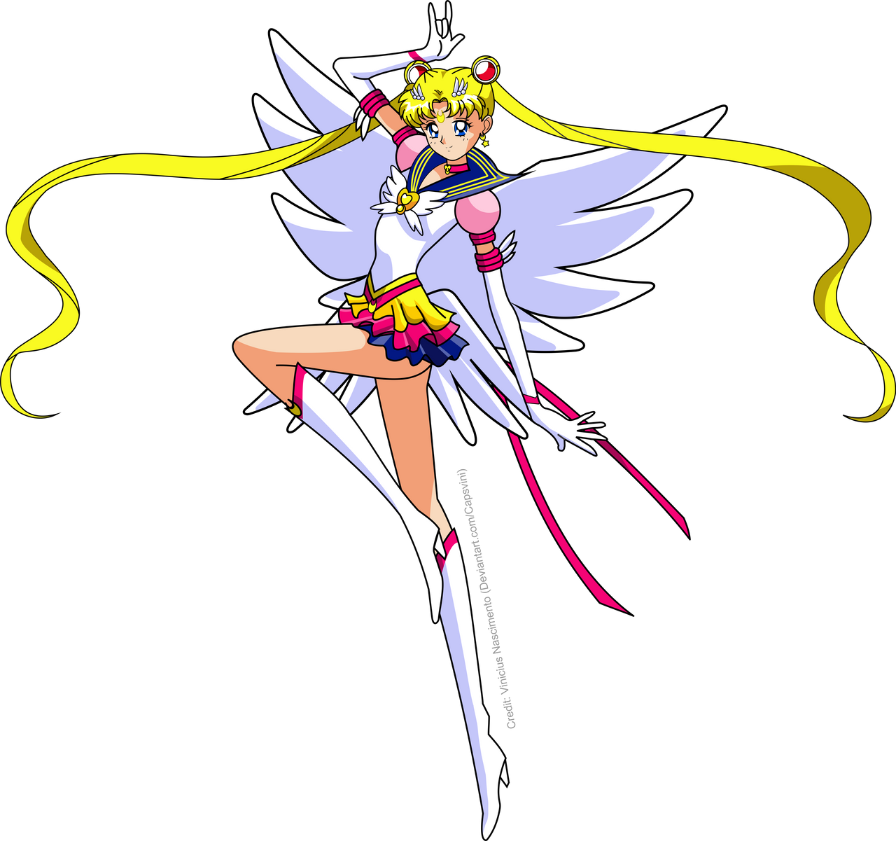 Eternal Sailor Moon Henshin Pose By Capsvini On Deviantart