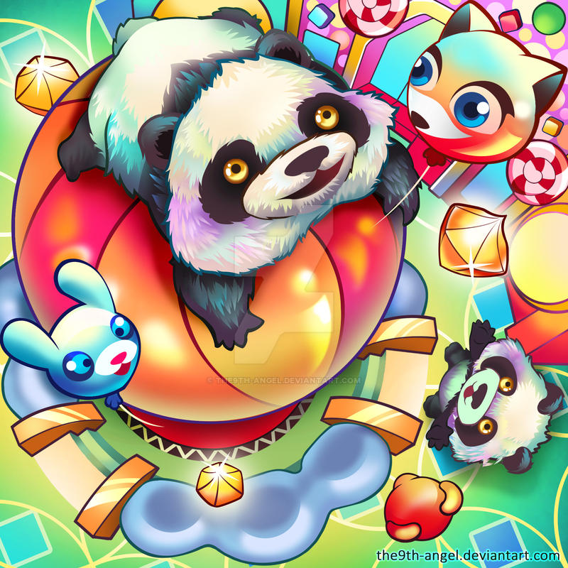 Twin Panda by the9th-angel on DeviantArt