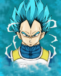 vegeta super saiyajin azul