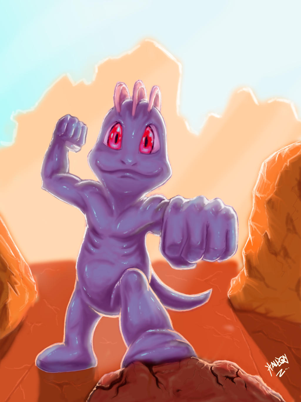 Machop From Ruby Machop by halleymurray on DeviantArt