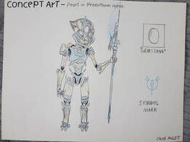 Pearl in promethean form concept art  by Jamartone